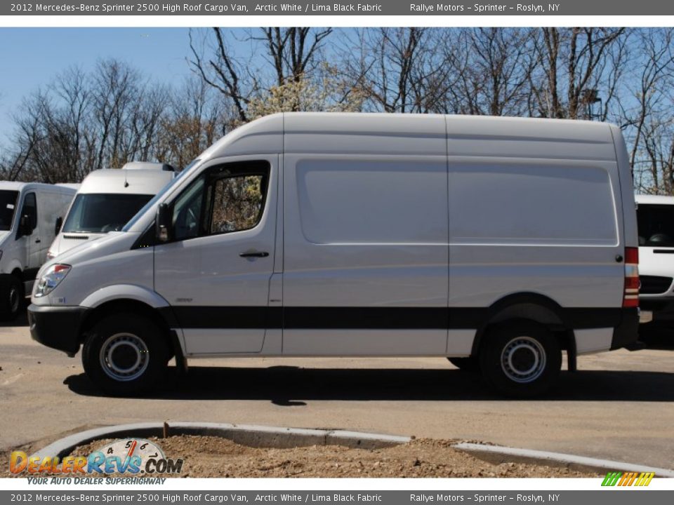 2012 Mercedes-Benz Sprinter 2500 High Roof Cargo Van Arctic White / Lima Black Fabric Photo #3