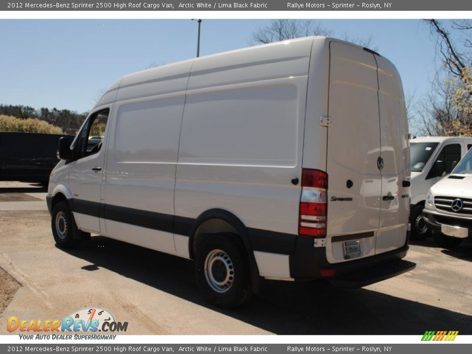 2012 Mercedes-Benz Sprinter 2500 High Roof Cargo Van Arctic White / Lima Black Fabric Photo #4