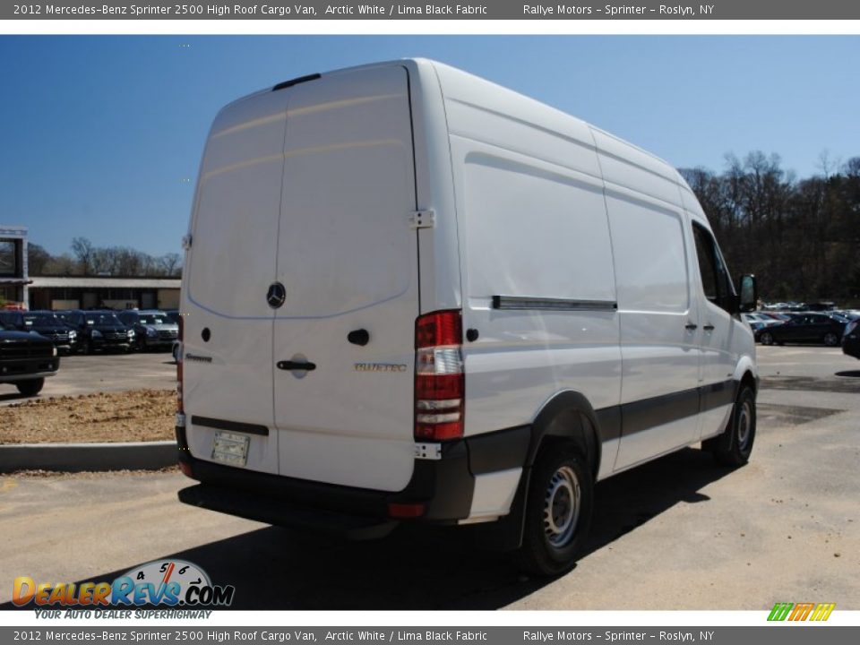 2012 Mercedes-Benz Sprinter 2500 High Roof Cargo Van Arctic White / Lima Black Fabric Photo #5