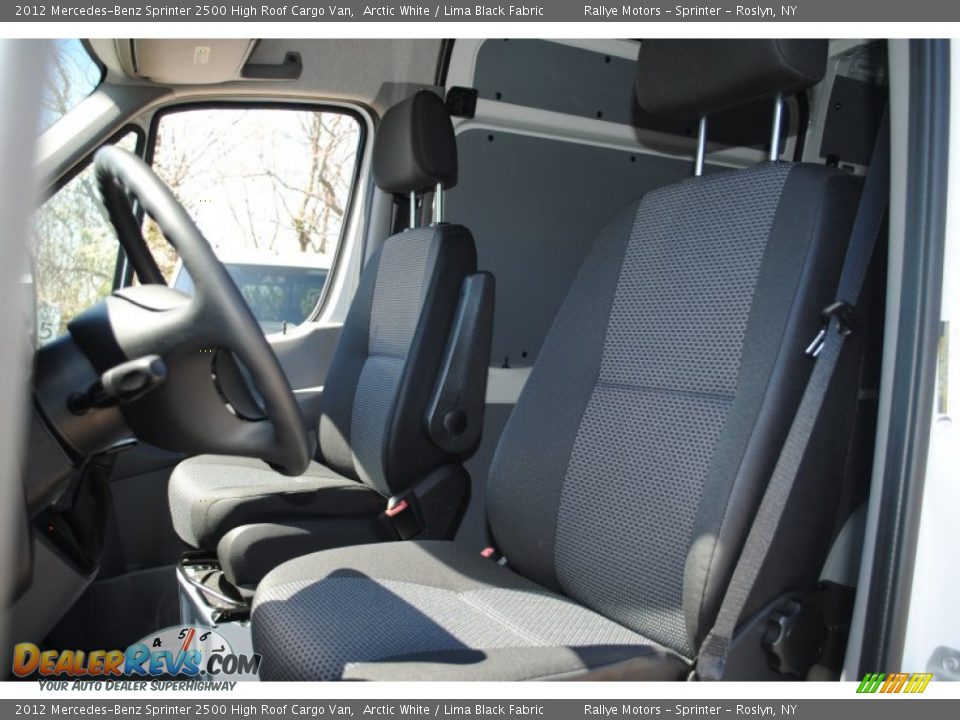 2012 Mercedes-Benz Sprinter 2500 High Roof Cargo Van Arctic White / Lima Black Fabric Photo #9