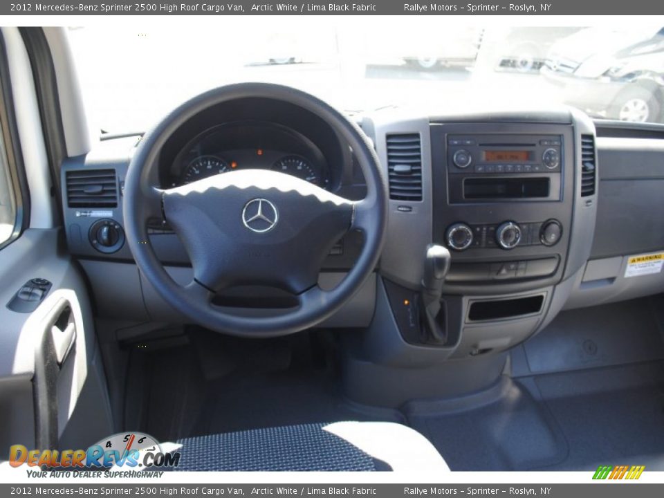 2012 Mercedes-Benz Sprinter 2500 High Roof Cargo Van Arctic White / Lima Black Fabric Photo #10
