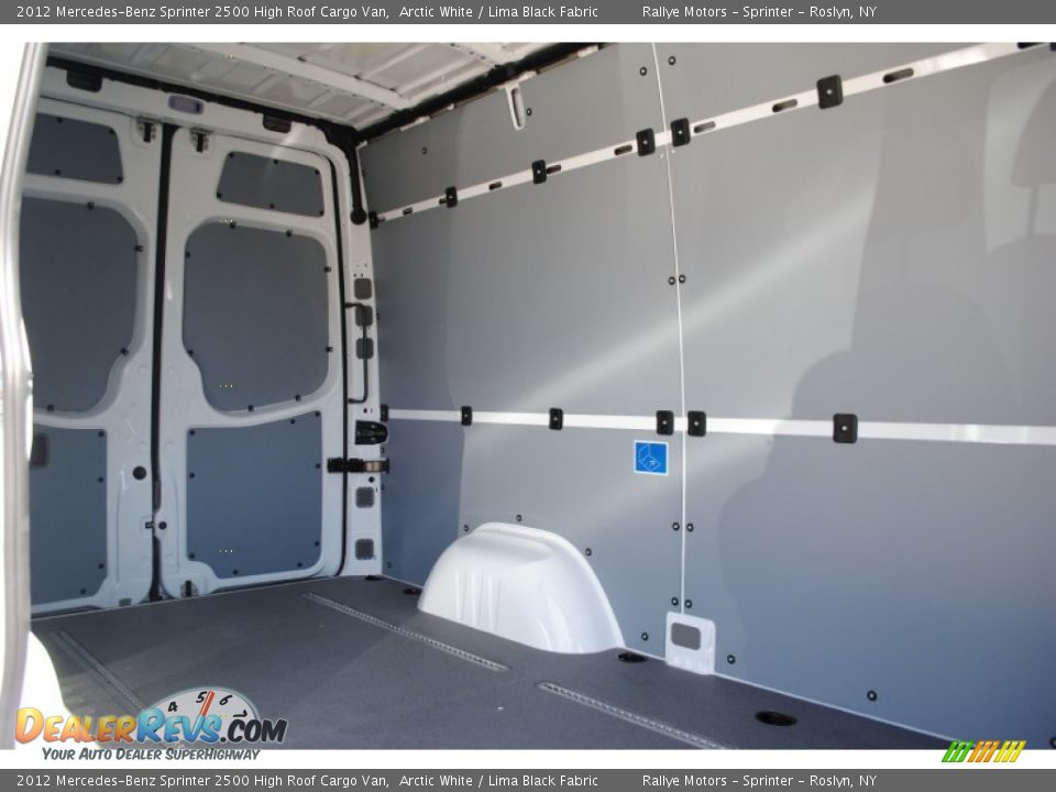 2012 Mercedes-Benz Sprinter 2500 High Roof Cargo Van Arctic White / Lima Black Fabric Photo #13
