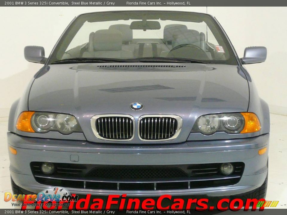 2001 BMW 3 Series 325i Convertible Steel Blue Metallic / Grey Photo #5