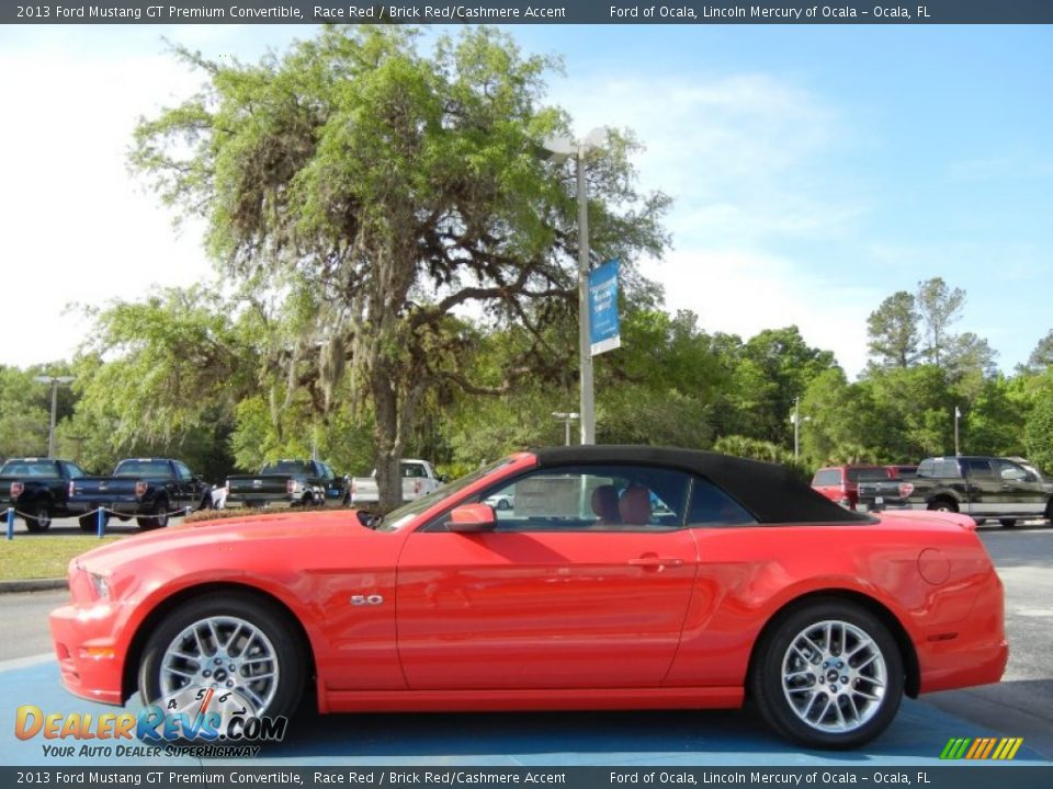 Race Red 2013 Ford Mustang GT Premium Convertible Photo #2