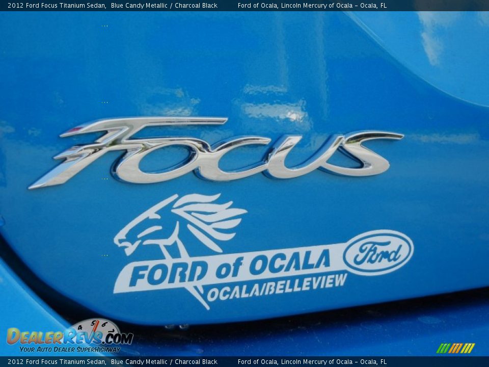 2012 Ford Focus Titanium Sedan Blue Candy Metallic / Charcoal Black Photo #4