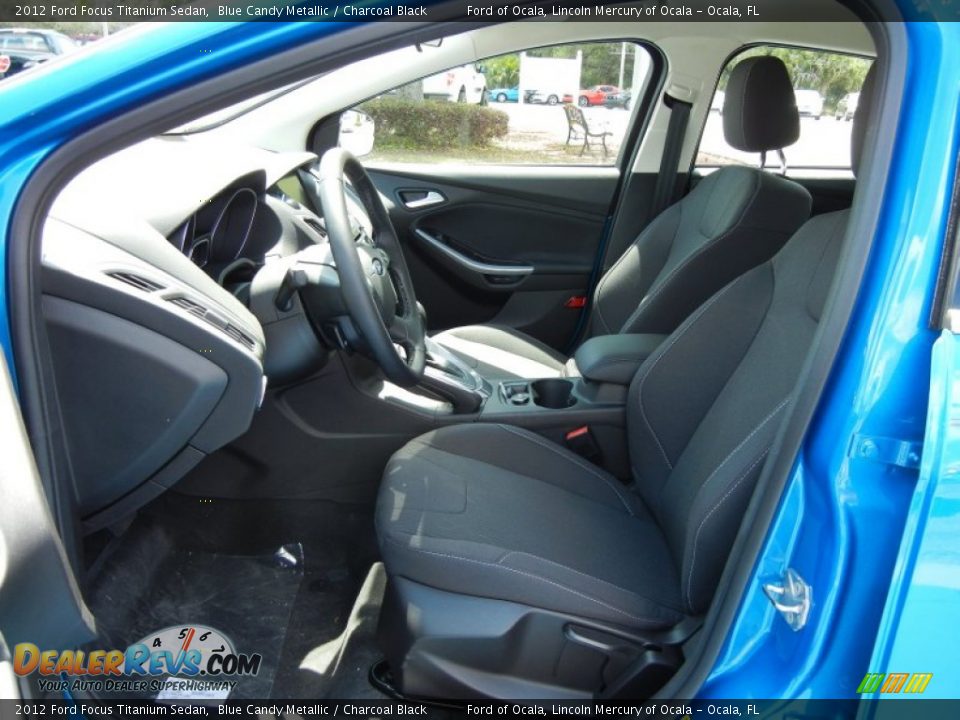 2012 Ford Focus Titanium Sedan Blue Candy Metallic / Charcoal Black Photo #5