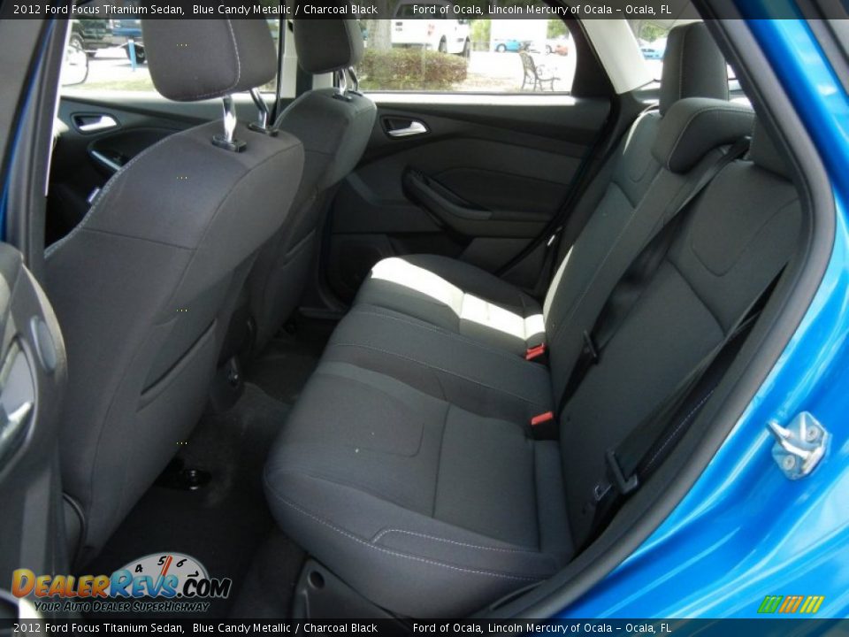 2012 Ford Focus Titanium Sedan Blue Candy Metallic / Charcoal Black Photo #6