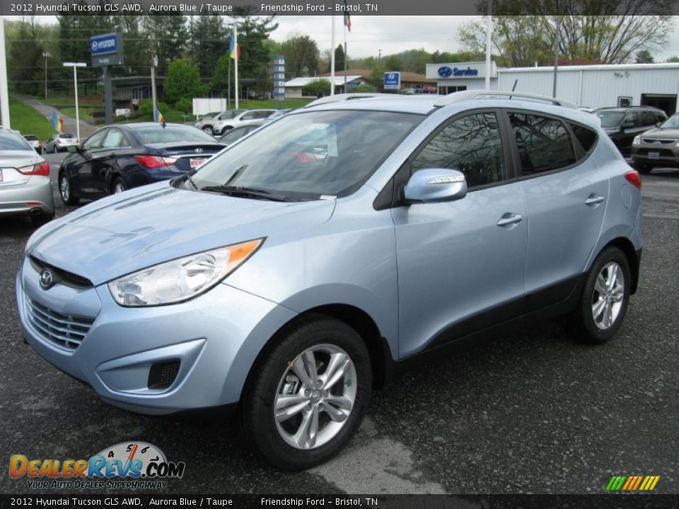 2012 Hyundai Tucson GLS AWD Aurora Blue / Taupe Photo #2