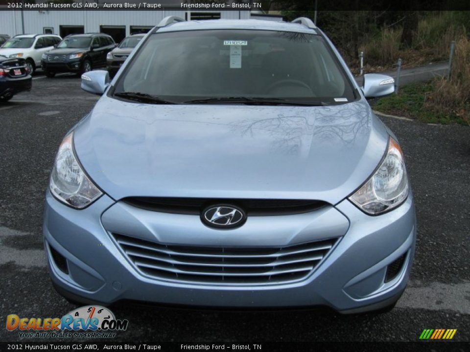 2012 Hyundai Tucson GLS AWD Aurora Blue / Taupe Photo #3
