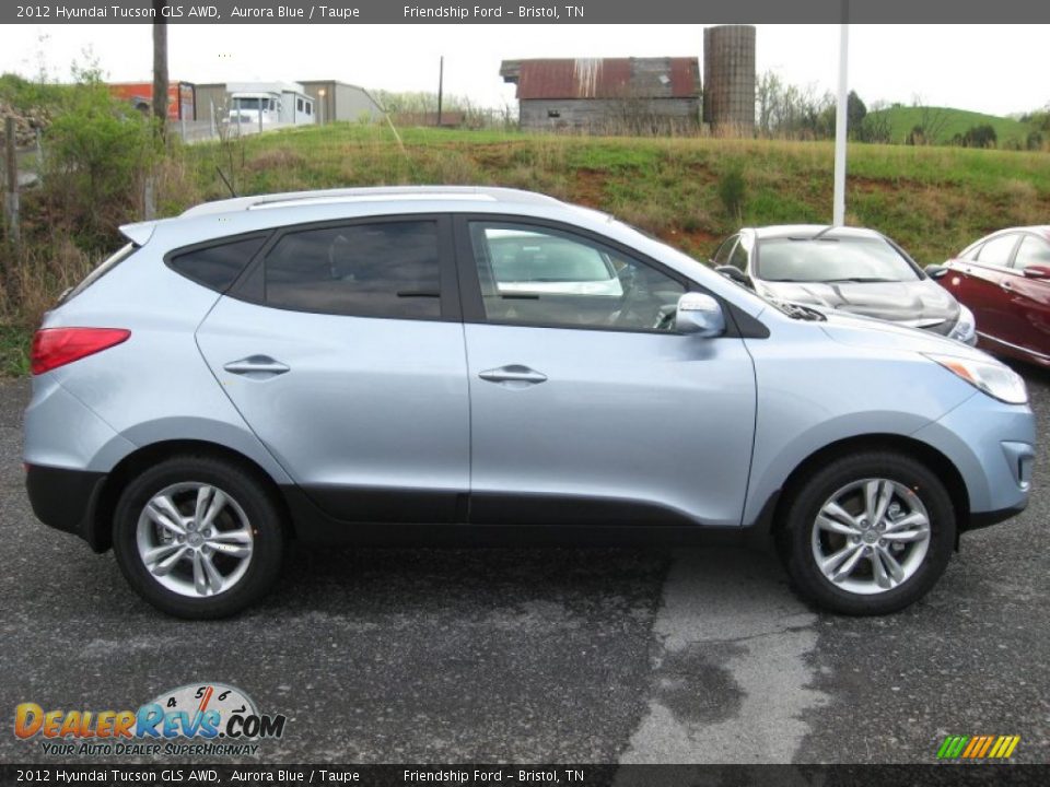 2012 Hyundai Tucson GLS AWD Aurora Blue / Taupe Photo #5