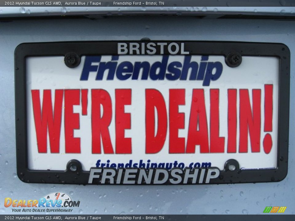 2012 Hyundai Tucson GLS AWD Aurora Blue / Taupe Photo #11