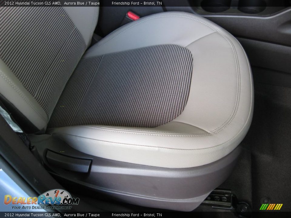 2012 Hyundai Tucson GLS AWD Aurora Blue / Taupe Photo #19