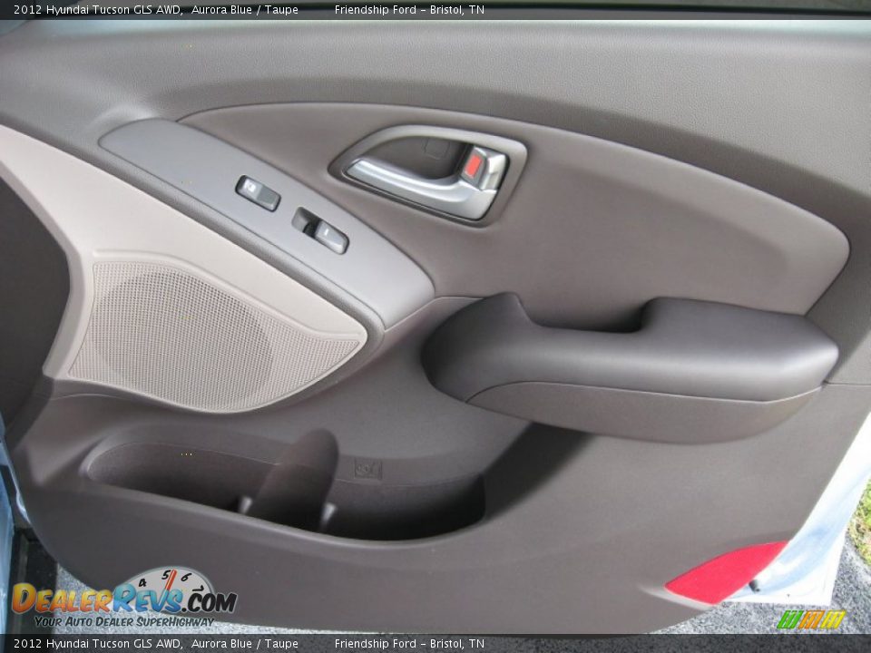 2012 Hyundai Tucson GLS AWD Aurora Blue / Taupe Photo #20