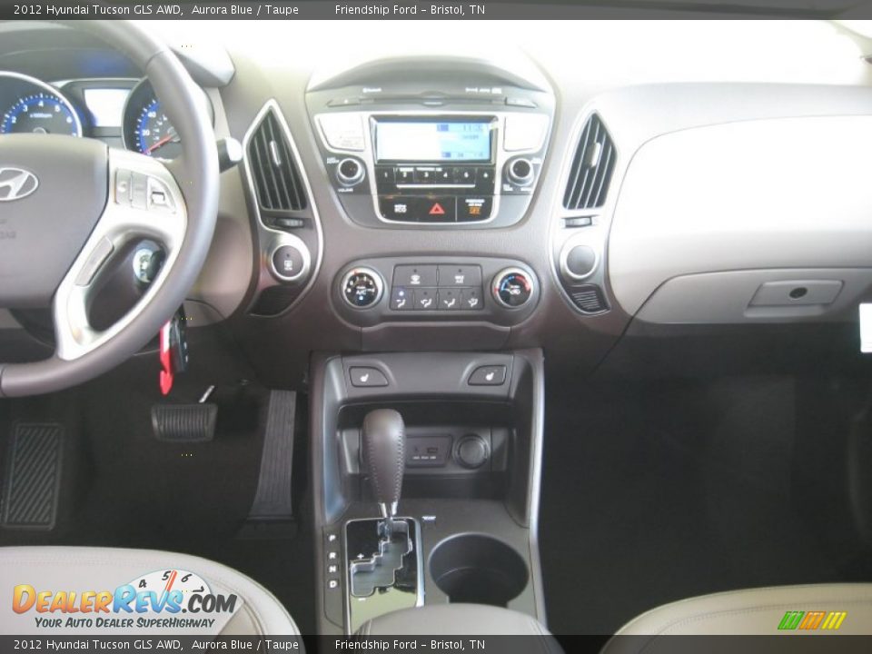 2012 Hyundai Tucson GLS AWD Aurora Blue / Taupe Photo #22