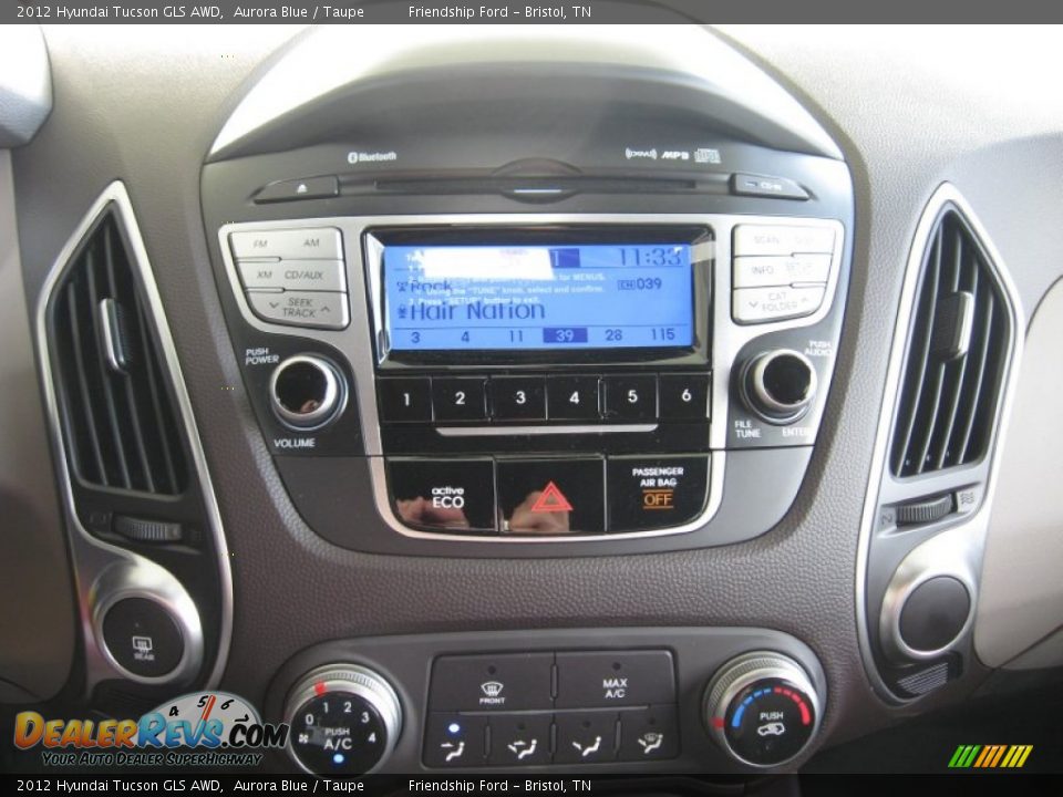 2012 Hyundai Tucson GLS AWD Aurora Blue / Taupe Photo #23