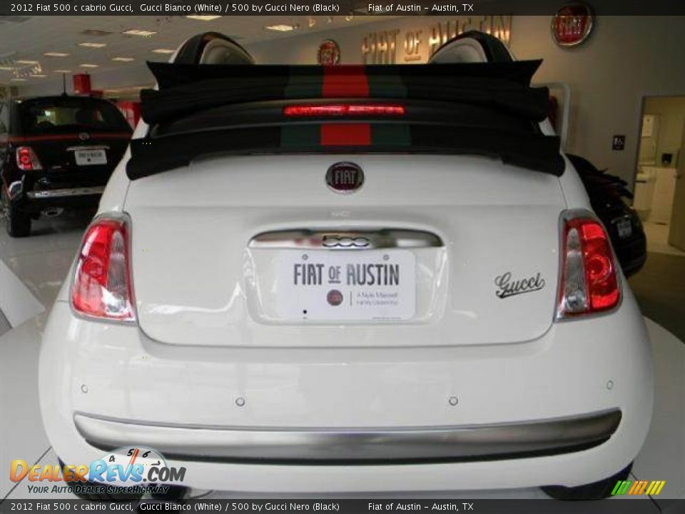 2012 Fiat 500 c cabrio Gucci Gucci Bianco (White) / 500 by Gucci Nero (Black) Photo #3