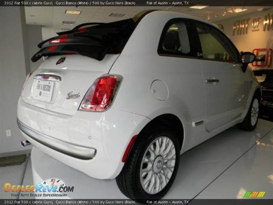 2012 Fiat 500 c cabrio Gucci Gucci Bianco (White) / 500 by Gucci Nero (Black) Photo #4