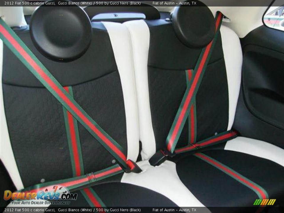 Rear Seat of 2012 Fiat 500 c cabrio Gucci Photo #8