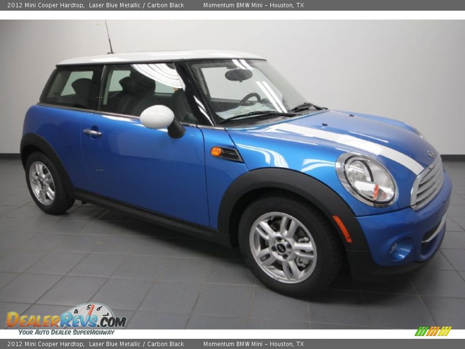 2012 Mini Cooper Hardtop Laser Blue Metallic / Carbon Black Photo #1