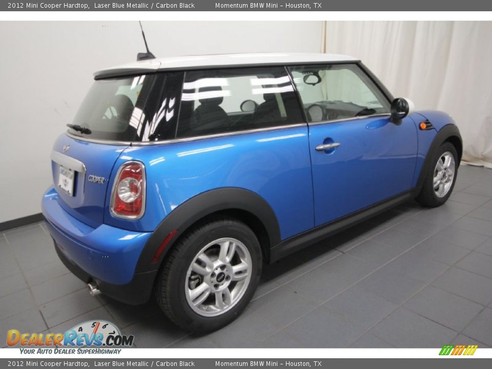 2012 Mini Cooper Hardtop Laser Blue Metallic / Carbon Black Photo #8