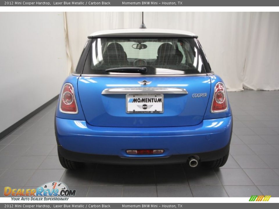 2012 Mini Cooper Hardtop Laser Blue Metallic / Carbon Black Photo #9