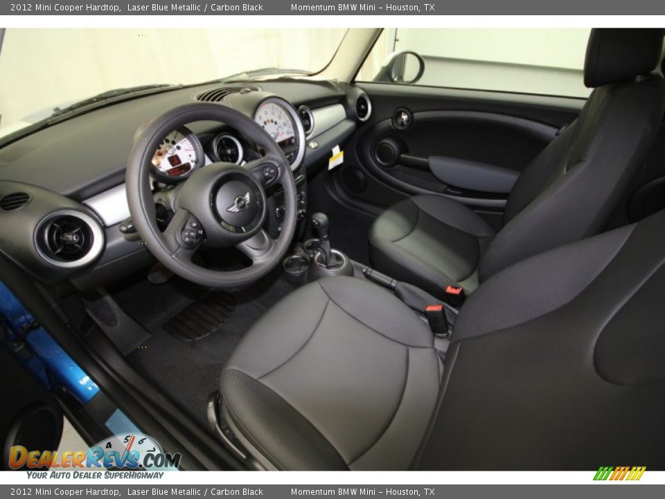 2012 Mini Cooper Hardtop Laser Blue Metallic / Carbon Black Photo #11