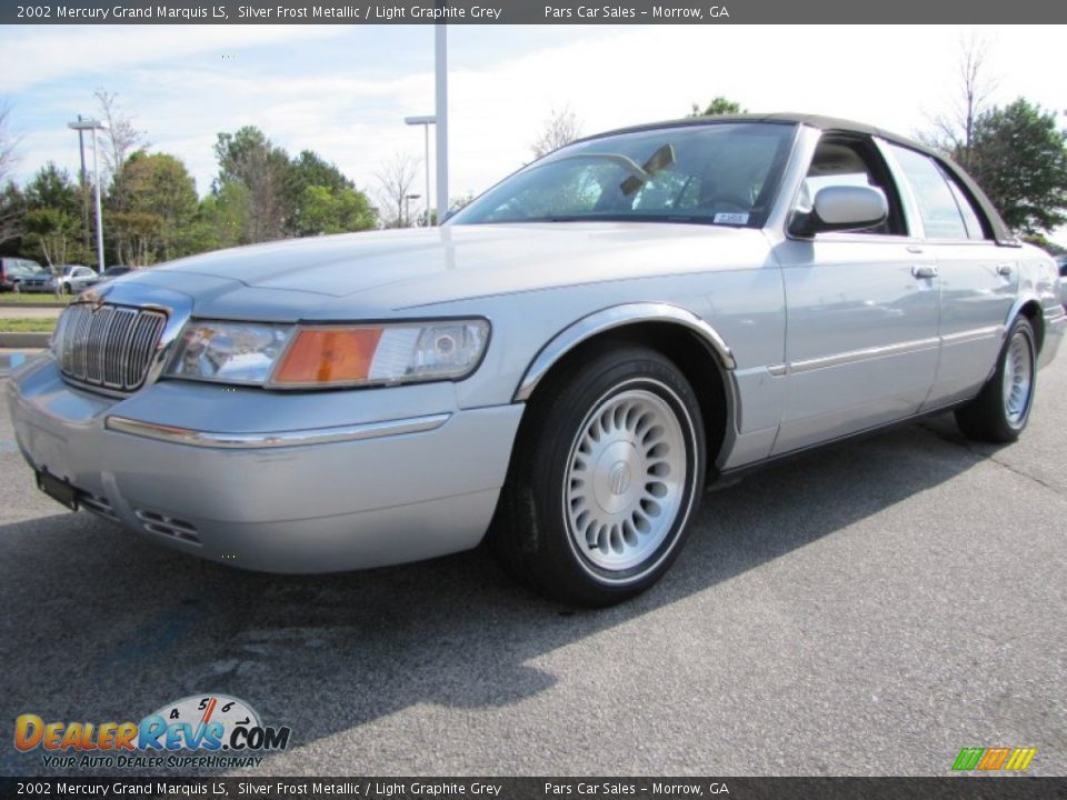2002 Mercury Grand Marquis LS Silver Frost Metallic / Light Graphite Grey Photo #1