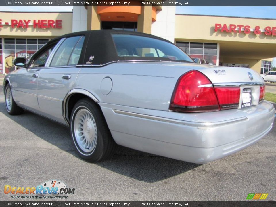 2002 Mercury Grand Marquis LS Silver Frost Metallic / Light Graphite Grey Photo #2