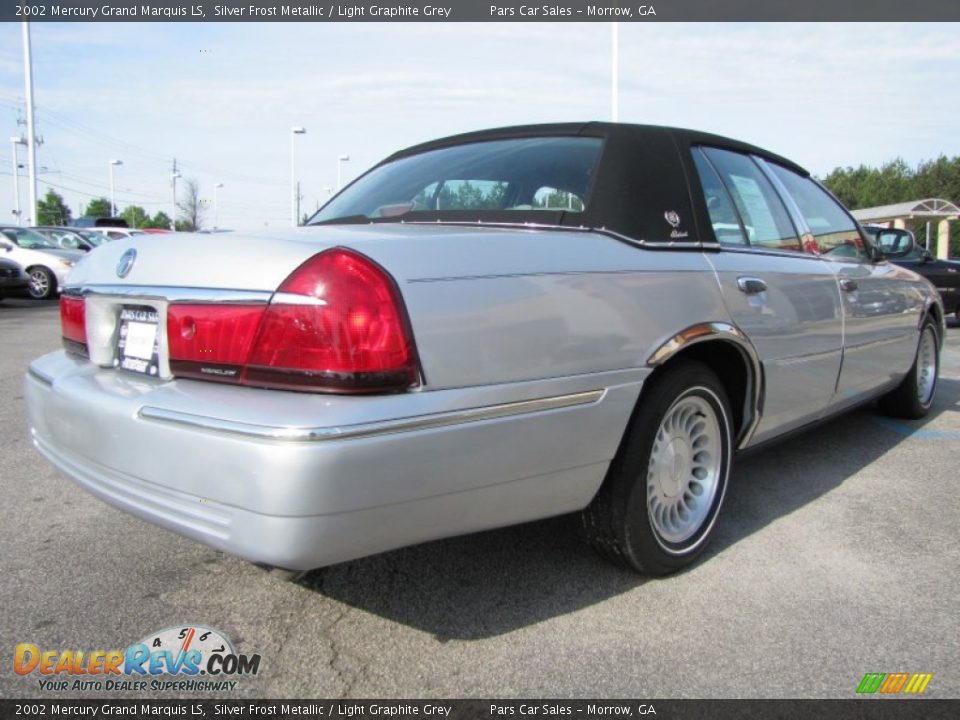 2002 Mercury Grand Marquis LS Silver Frost Metallic / Light Graphite Grey Photo #3