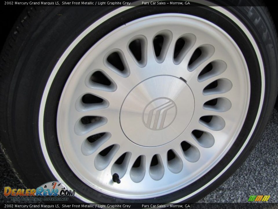 2002 Mercury Grand Marquis LS Silver Frost Metallic / Light Graphite Grey Photo #5
