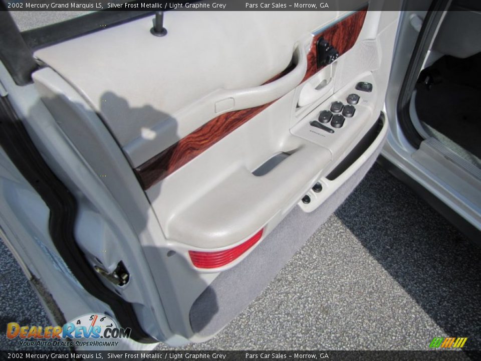 2002 Mercury Grand Marquis LS Silver Frost Metallic / Light Graphite Grey Photo #7