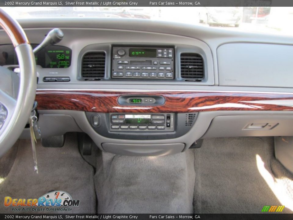 2002 Mercury Grand Marquis LS Silver Frost Metallic / Light Graphite Grey Photo #11