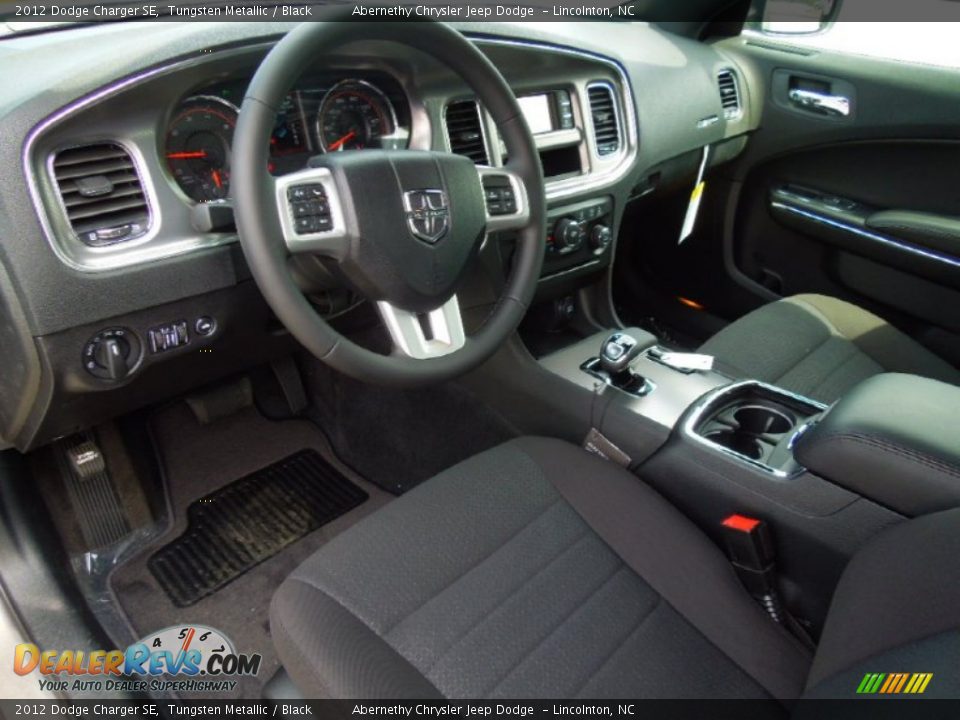 Black Interior - 2012 Dodge Charger SE Photo #27