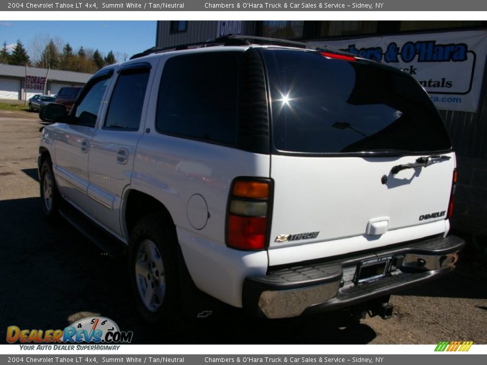 2004 Chevrolet Tahoe LT 4x4 Summit White / Tan/Neutral Photo #18