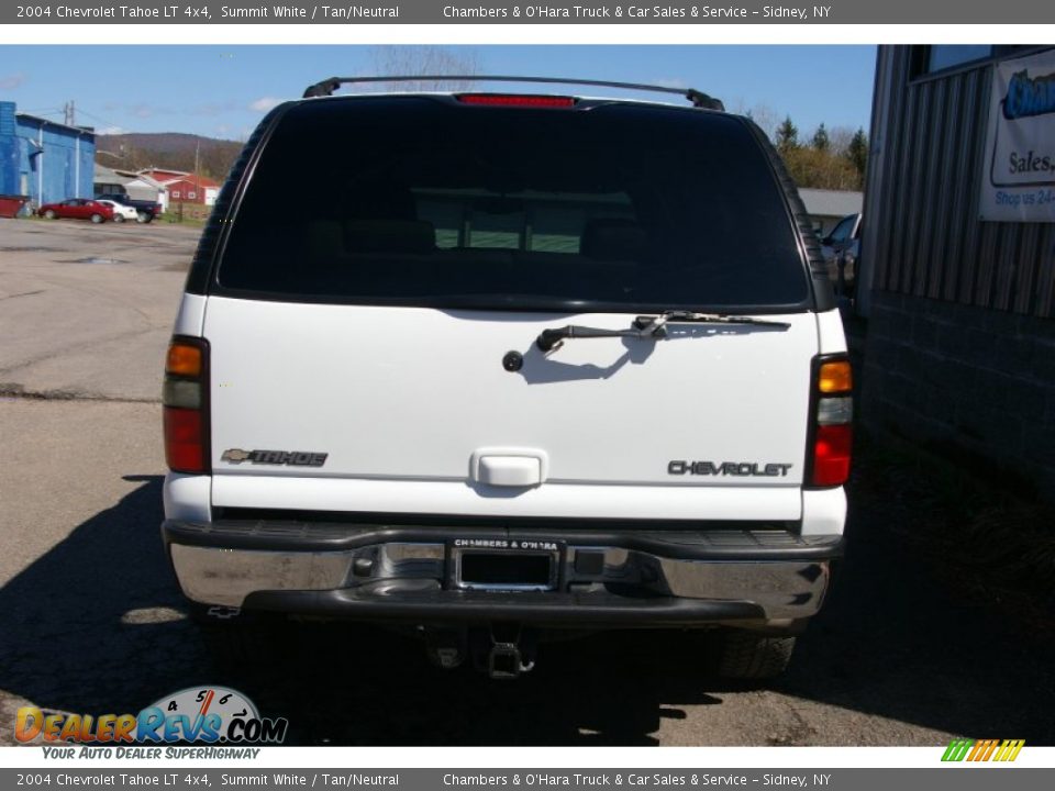 2004 Chevrolet Tahoe LT 4x4 Summit White / Tan/Neutral Photo #19