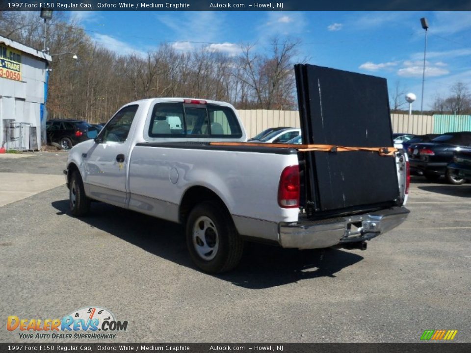 1997 Ford F150 Regular Cab Oxford White / Medium Graphite Photo #4