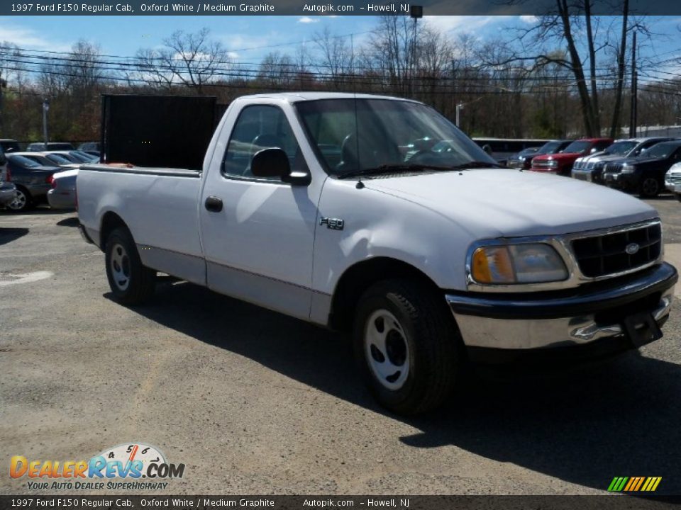 1997 Ford F150 Regular Cab Oxford White / Medium Graphite Photo #8