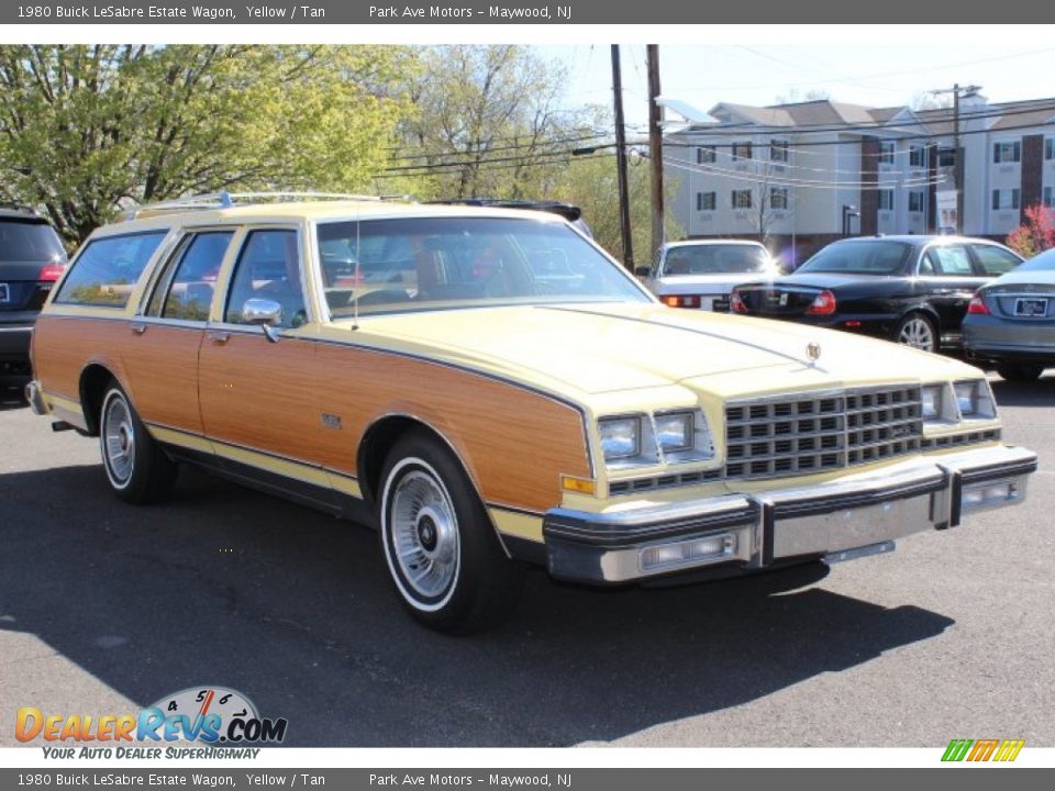 1980 Buick LeSabre Estate Wagon Yellow / Tan Photo #3