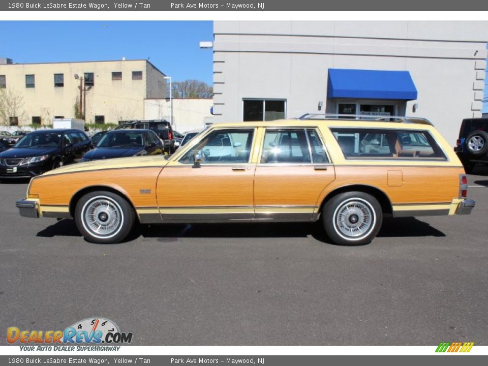 1980 Buick LeSabre Estate Wagon Yellow / Tan Photo #8