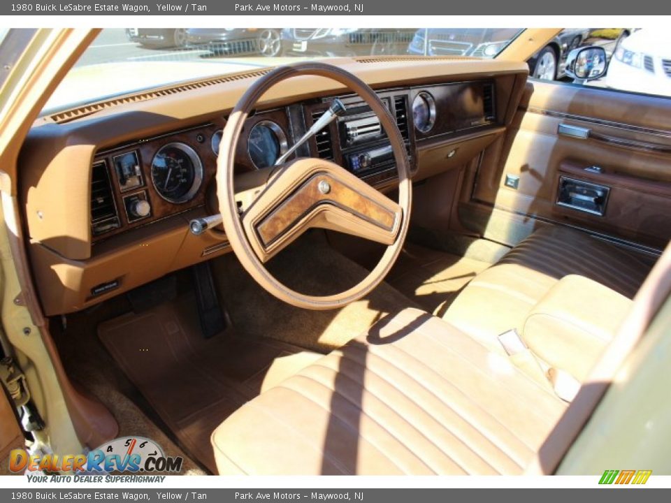 1980 Buick LeSabre Estate Wagon Yellow / Tan Photo #11