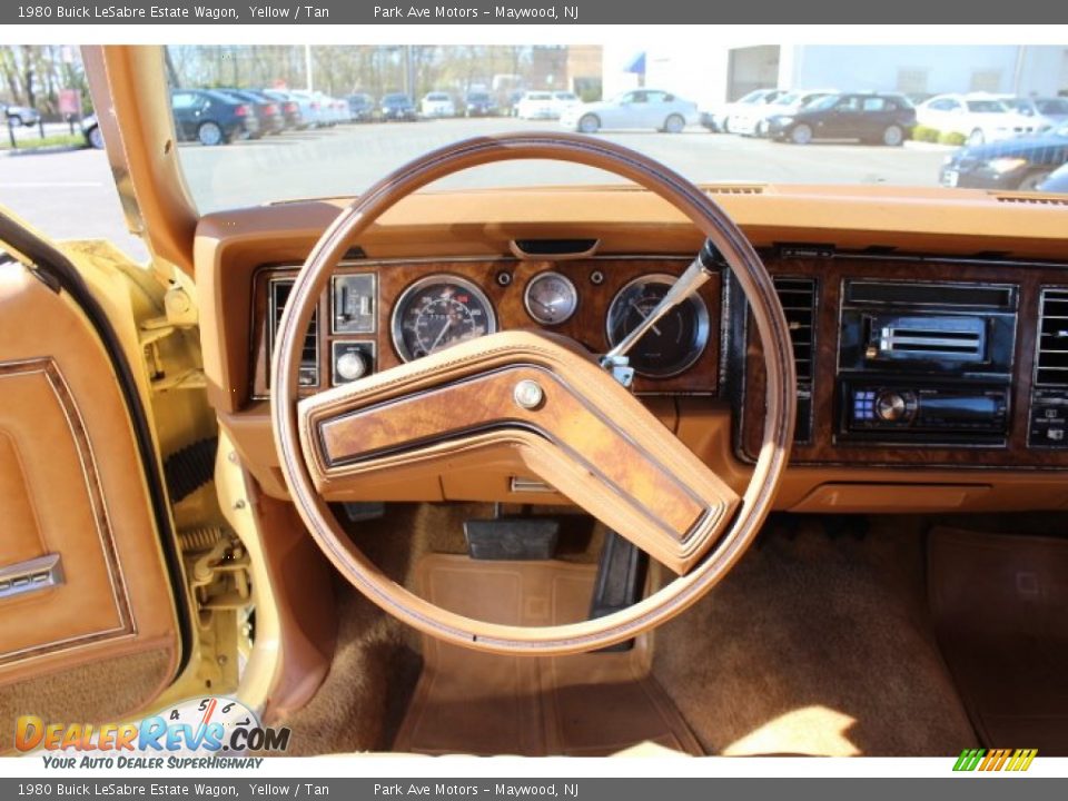 1980 Buick LeSabre Estate Wagon Yellow / Tan Photo #15