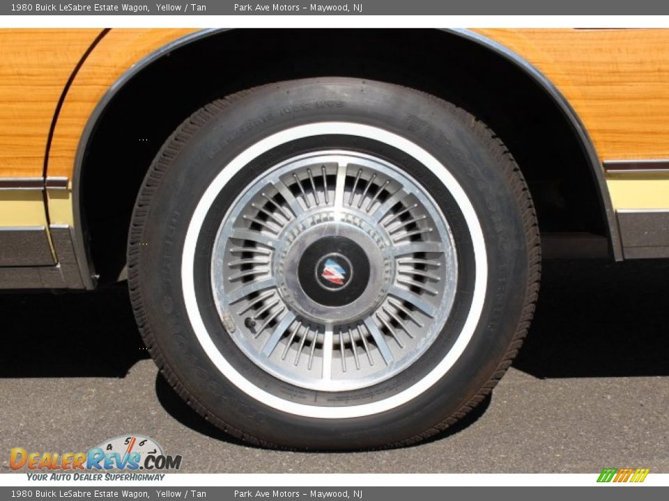 1980 Buick LeSabre Estate Wagon Yellow / Tan Photo #35