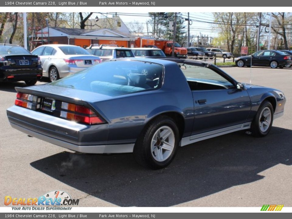 1984 Chevrolet Camaro Z28 Light Blue / Blue Photo #5