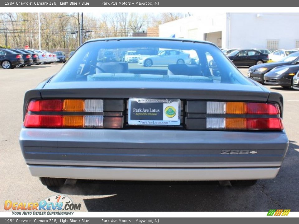 1984 Chevrolet Camaro Z28 Light Blue / Blue Photo #6