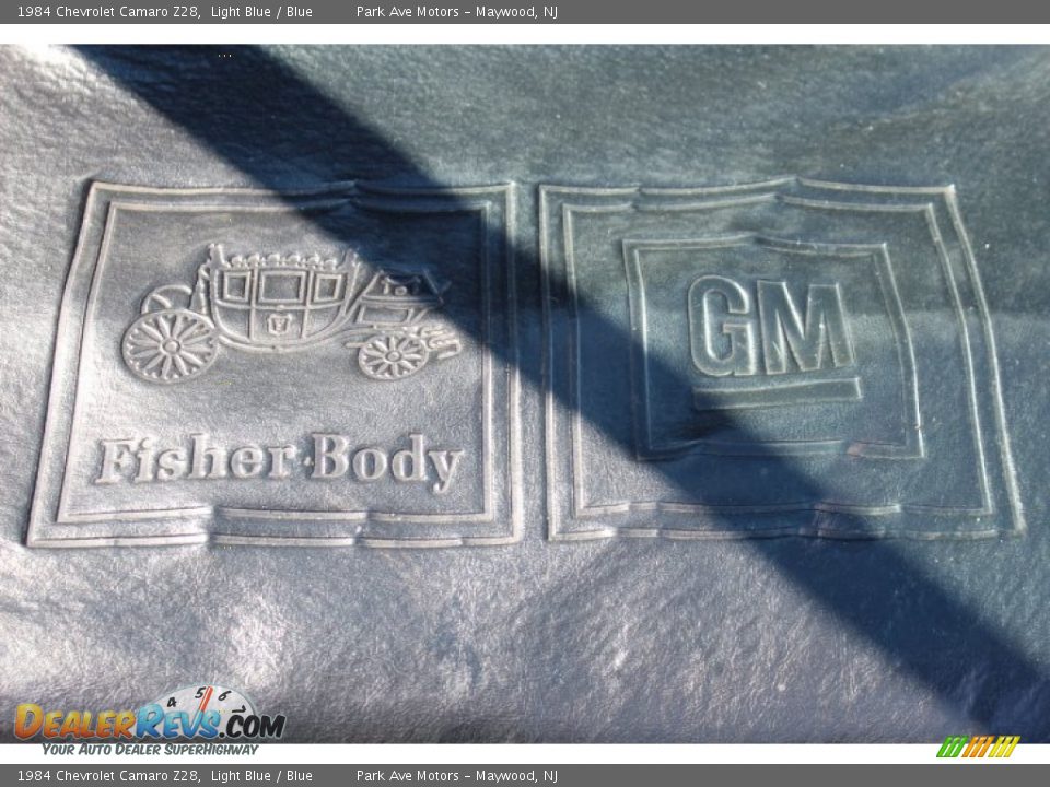 1984 Chevrolet Camaro Z28 Light Blue / Blue Photo #23