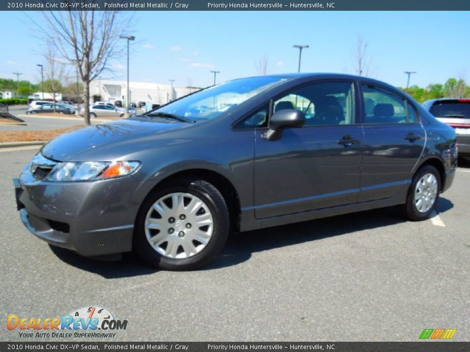 2010 Honda Civic DX-VP Sedan Polished Metal Metallic / Gray Photo #1