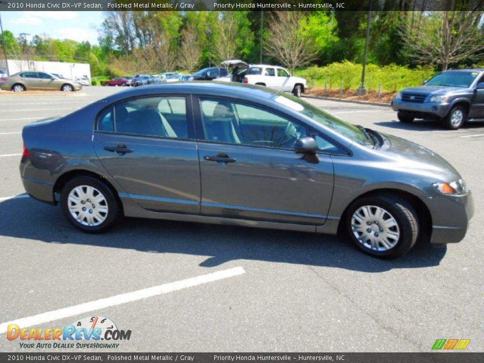 2010 Honda Civic DX-VP Sedan Polished Metal Metallic / Gray Photo #3
