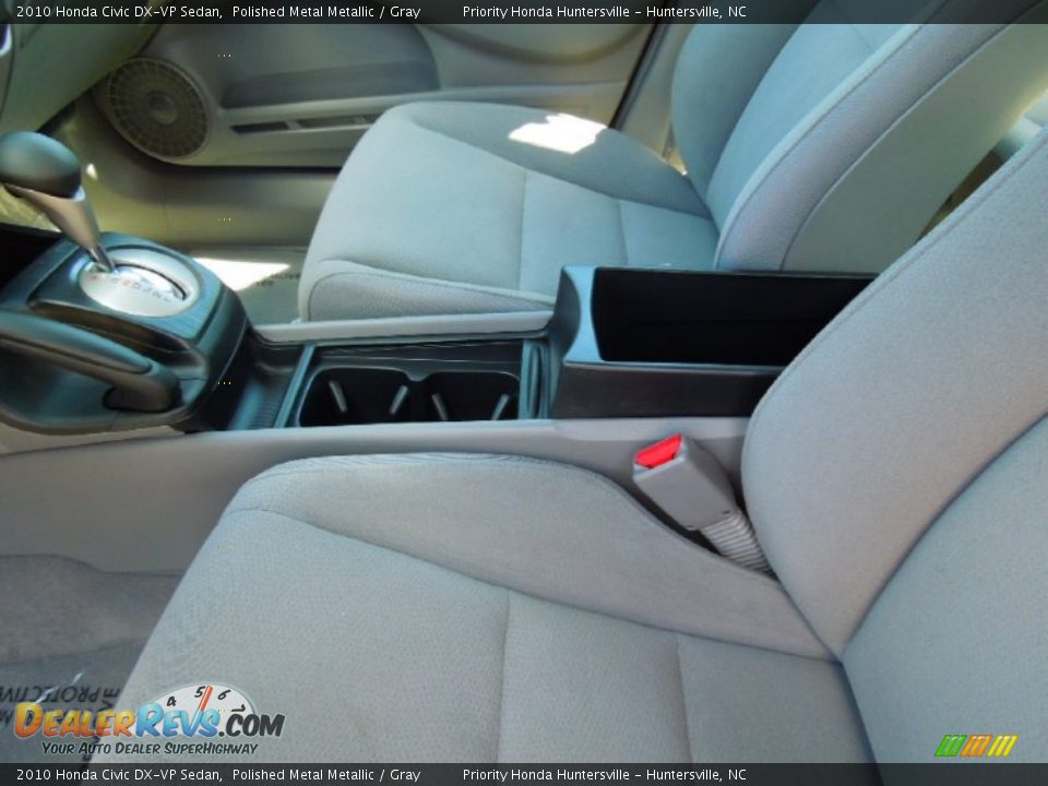 2010 Honda Civic DX-VP Sedan Polished Metal Metallic / Gray Photo #9