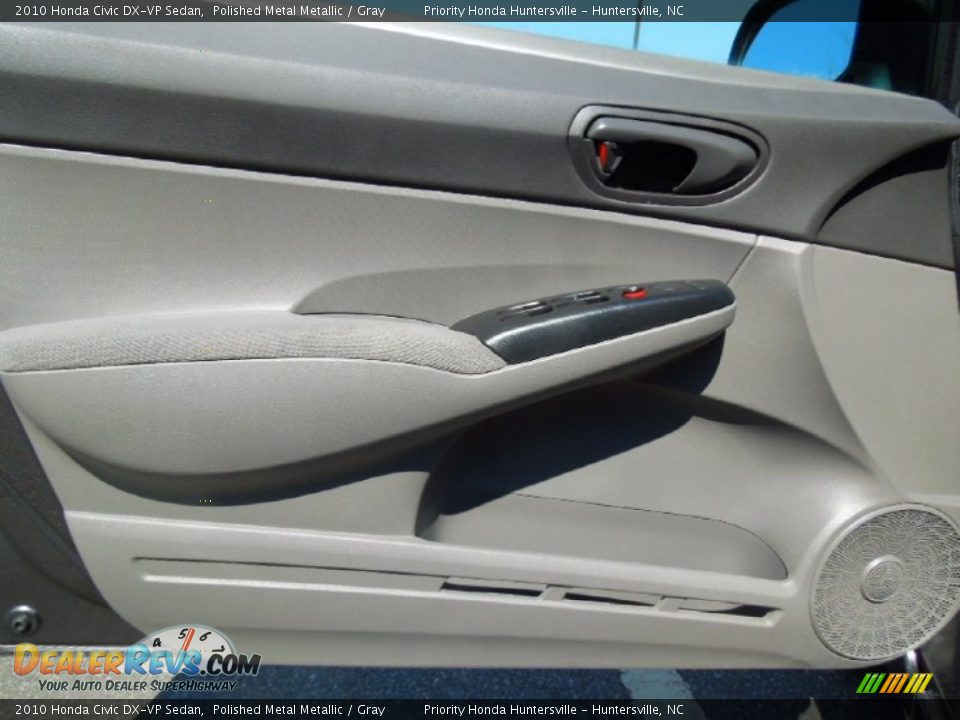 2010 Honda Civic DX-VP Sedan Polished Metal Metallic / Gray Photo #10