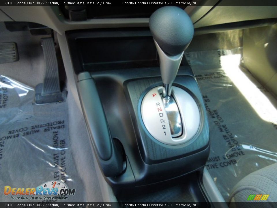 2010 Honda Civic DX-VP Sedan Polished Metal Metallic / Gray Photo #11